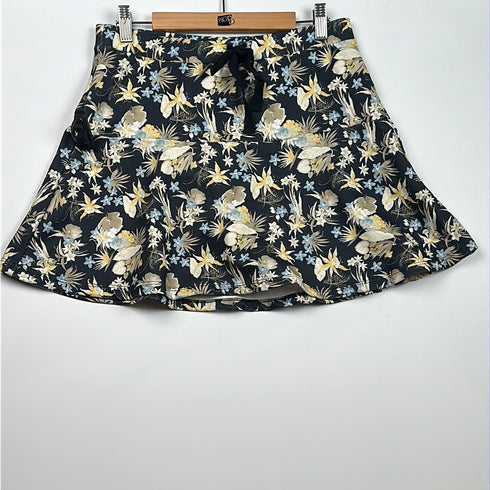 Skirt floral yellow